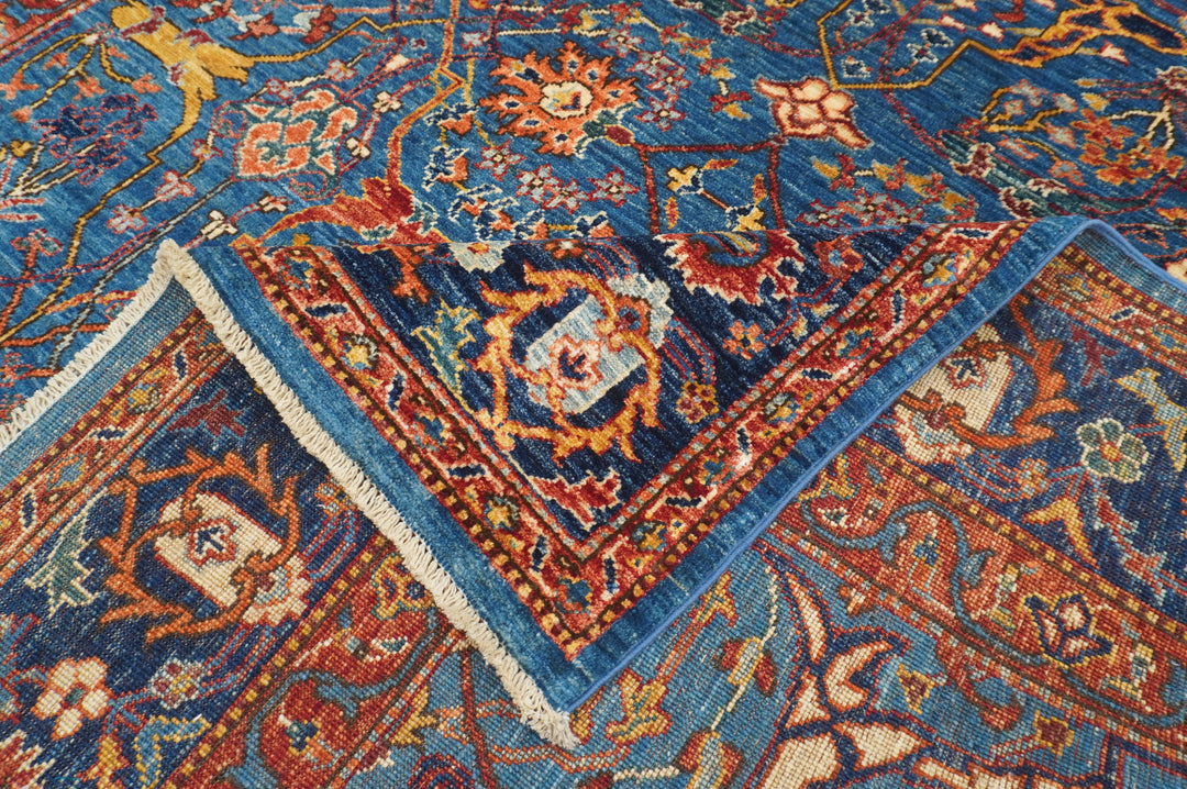 6x9 Navy Blue Bidjar Afghan Hand knotted Wool Oriental Rug