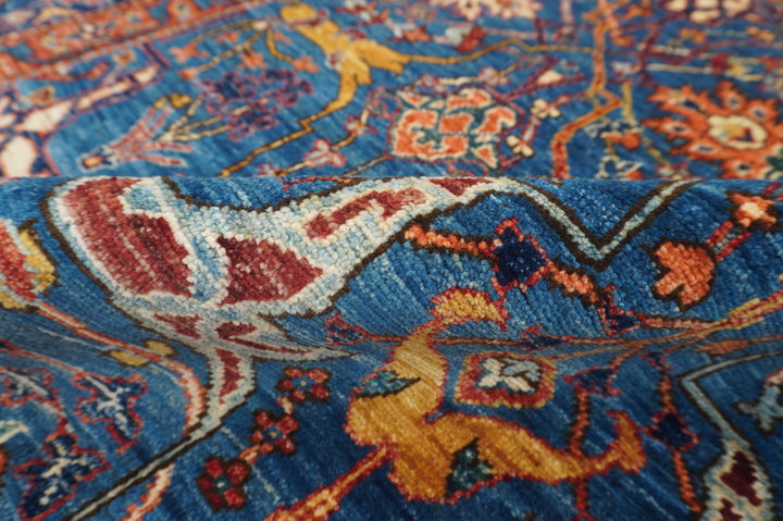 6x9 Navy Blue Bidjar Afghan Hand knotted Wool Oriental Rug
