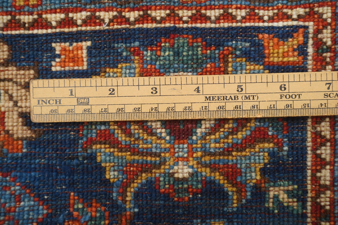 6x9 Navy Blue Bidjar Afghan Hand Knotted Oriental Rug