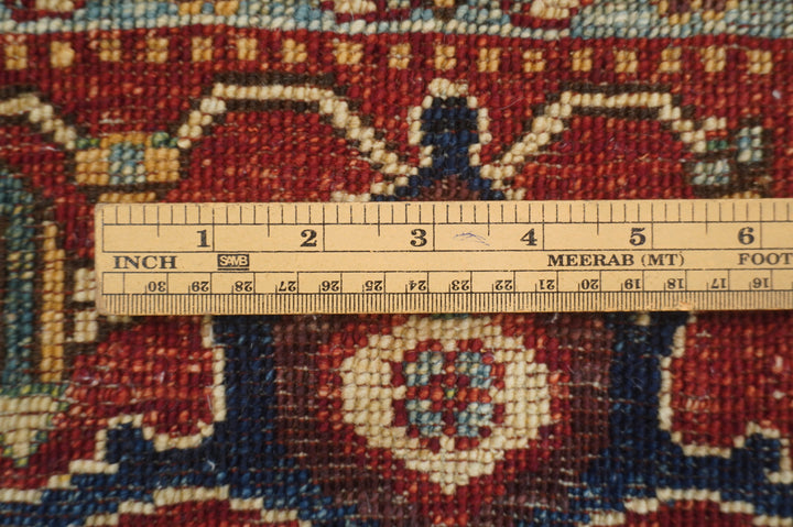 3 x 6 Navy Blue Bidjar Afghan hand knotted Wool Oriental Rug - Yildiz Rugs