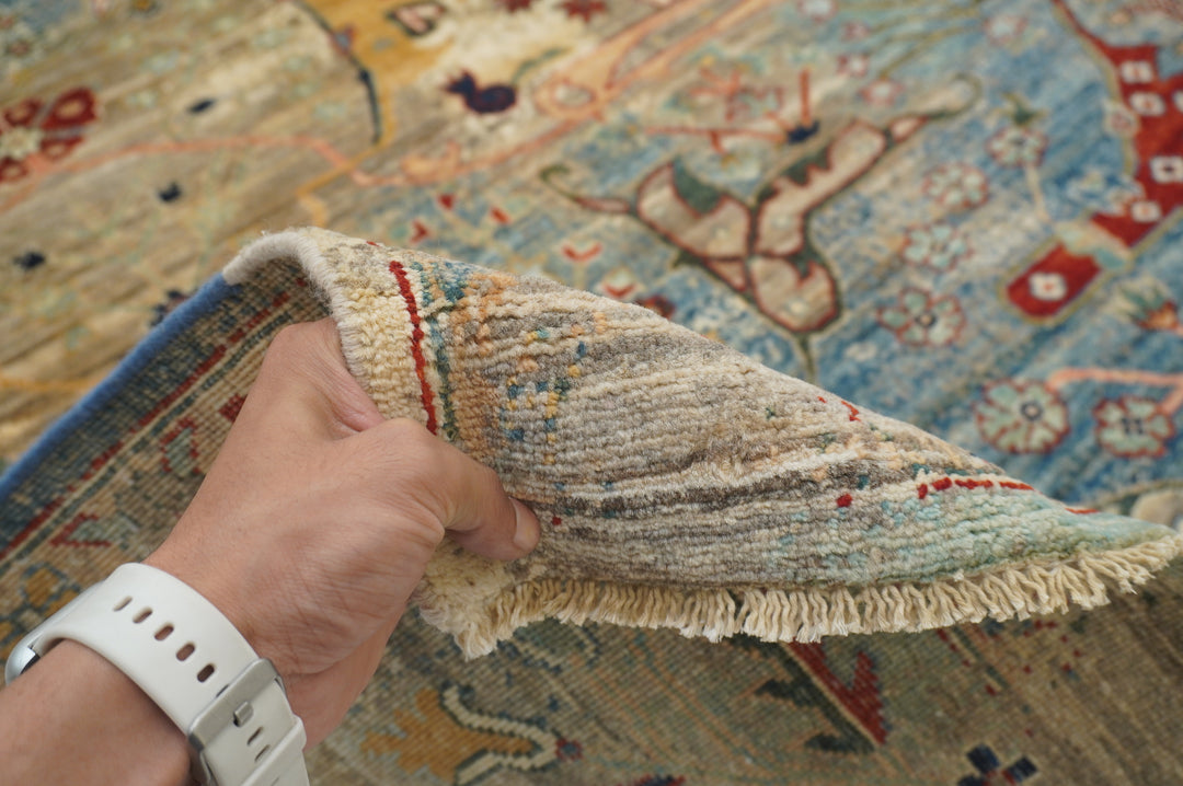 8x10 Modern Bidjar Undyed Taupe Gray Afghan Hand knotted Oriental Rug - Yildiz Rugs