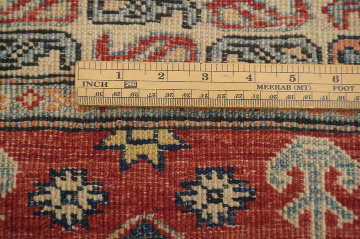 2x3 Red Kazak Afghan Hand knotted Rug