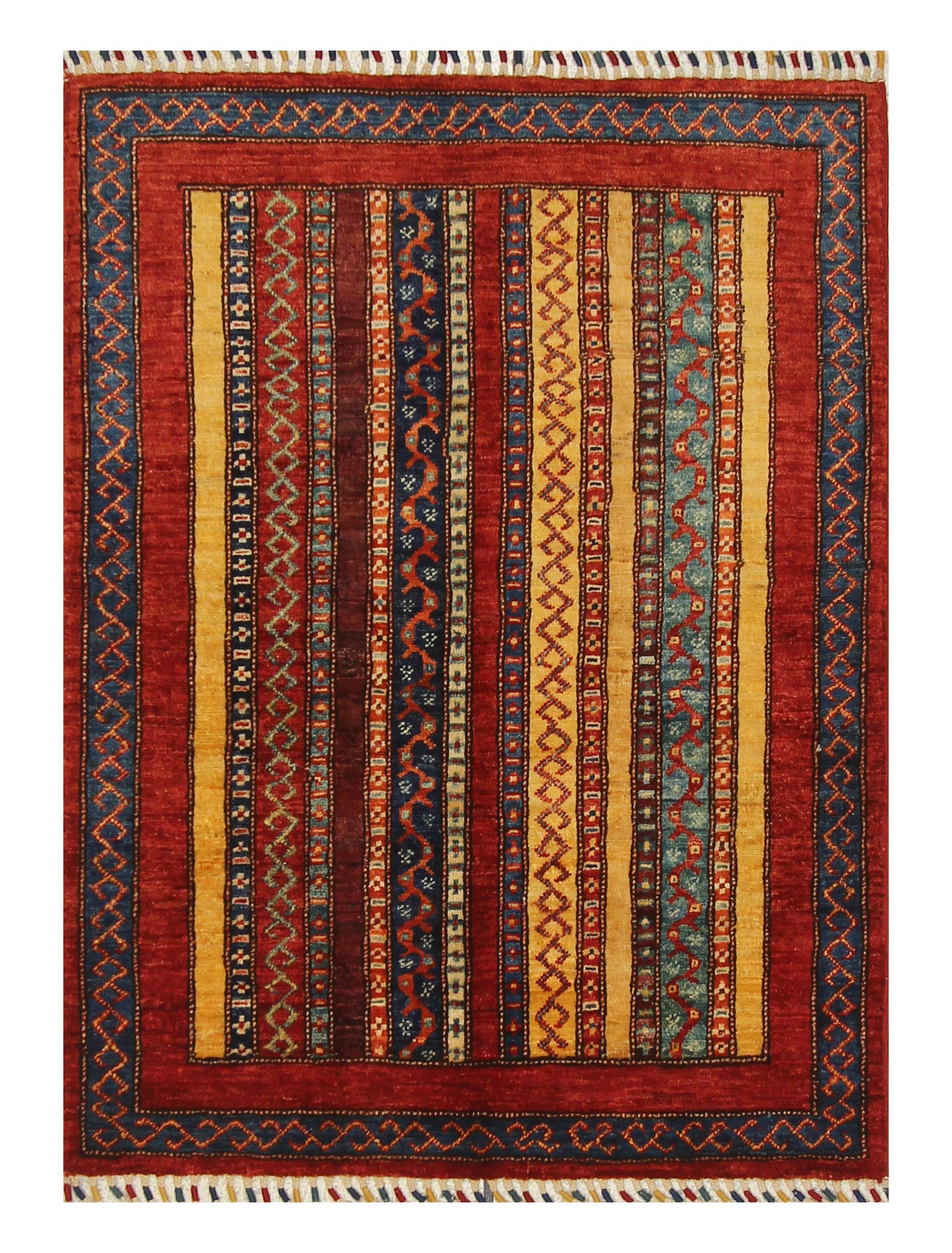 3x4 Red Turkish Style Hand knotted Rug - Yildiz Rugs