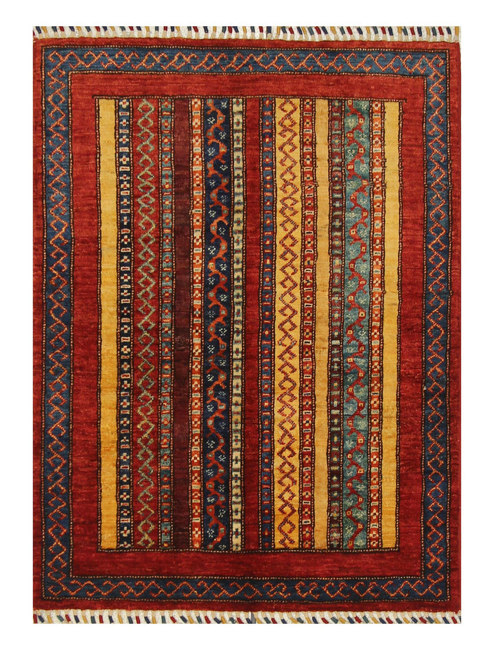 3x4 Red Turkish Style Hand knotted Rug - Yildiz Rugs