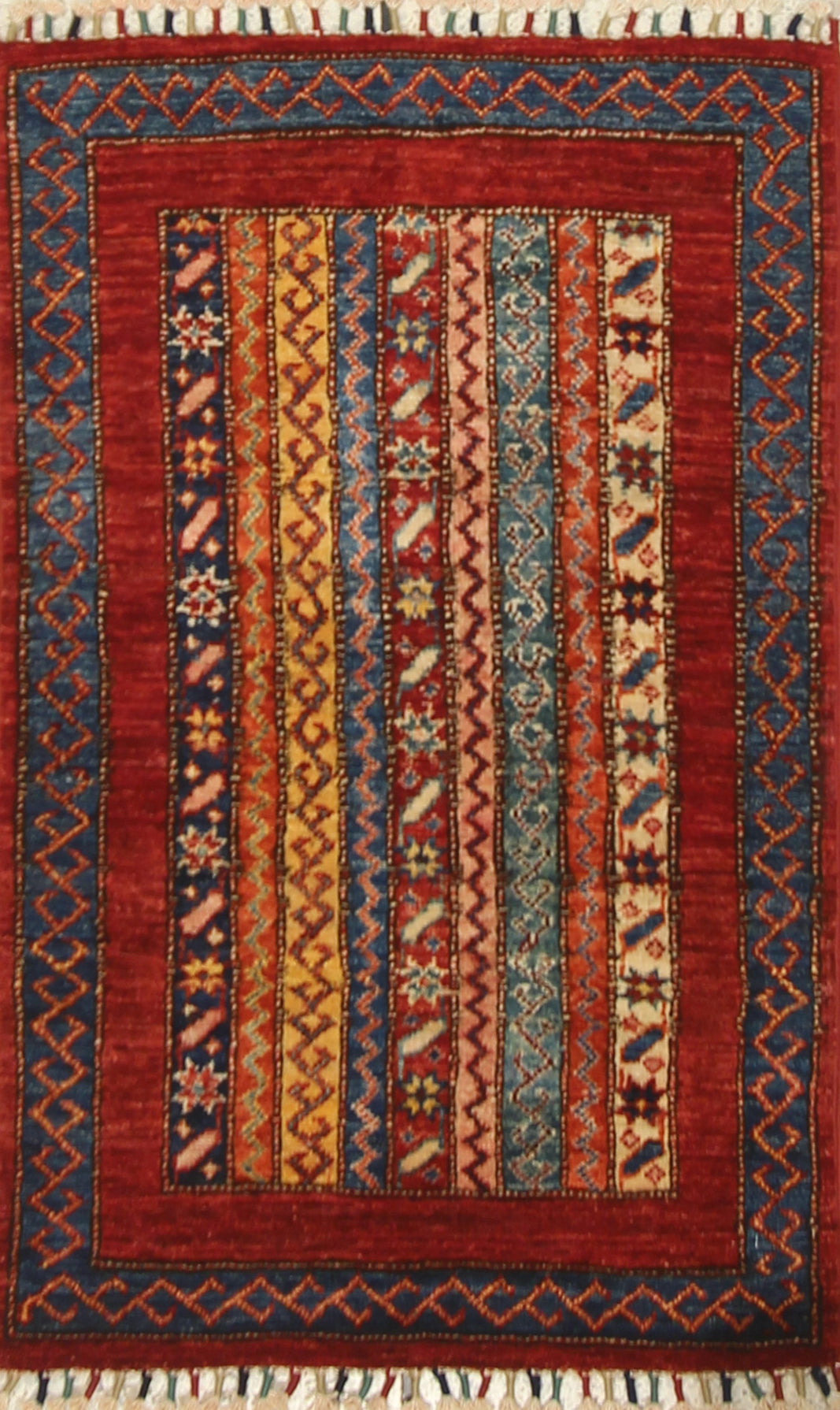2x3 Red Turkish Hand-Knotted Wool Rug - Yildiz Rugs