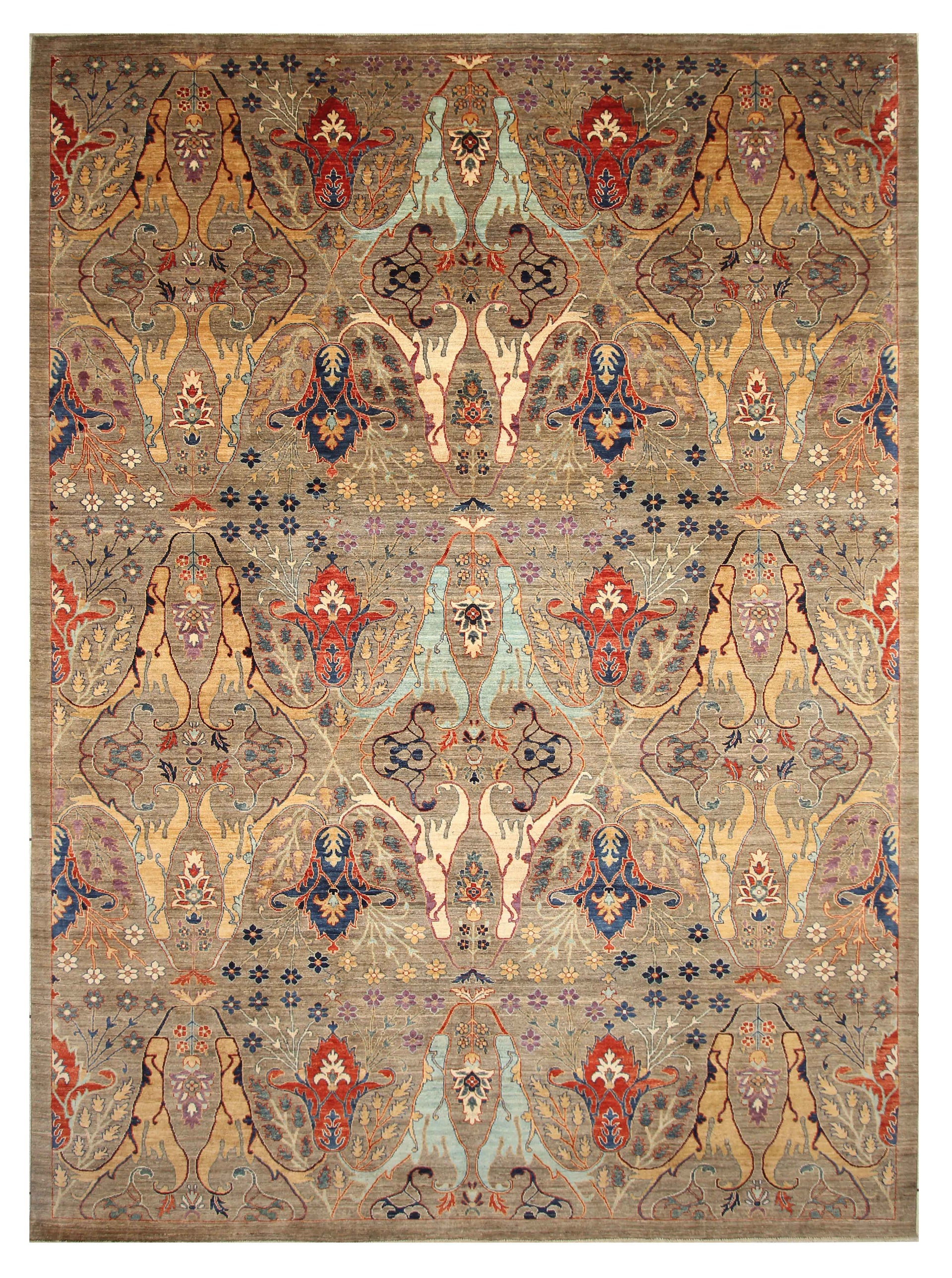 10x14 Gray Bidjar Afghan Hand knotted Rug