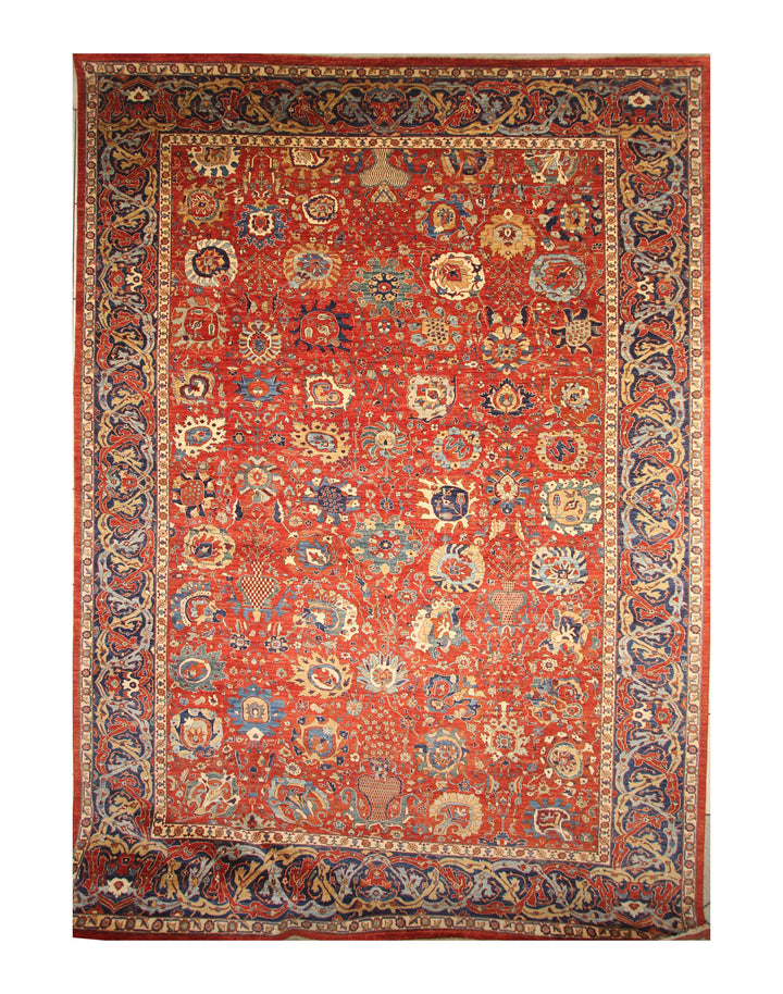 12x18 Red Bidjar Afghan Hand knotted Oriental Rug