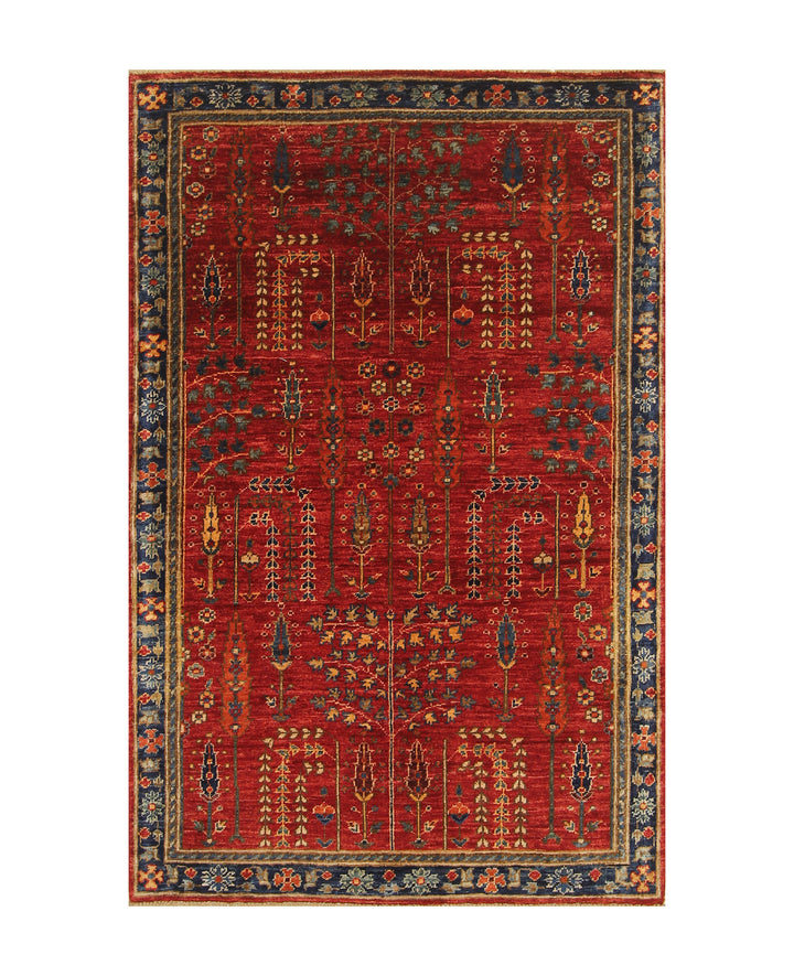 3x5 Red Tree Bakhshaish Afghan Hand Knotted Rug