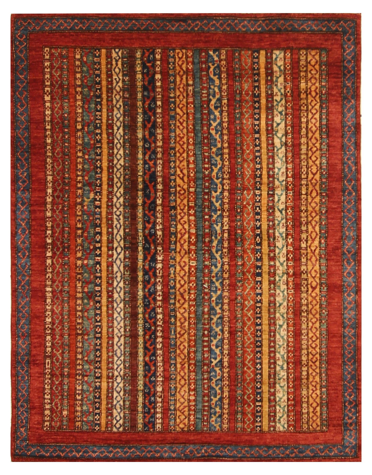 4x6 Red Shawl Hand Knotted Tribal Rug - Yildiz Rugs