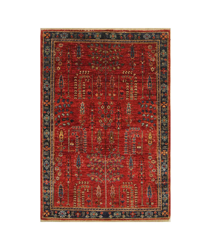 3x5 Red Bakhshaish Afghan Hand Knotted Oriental Rug