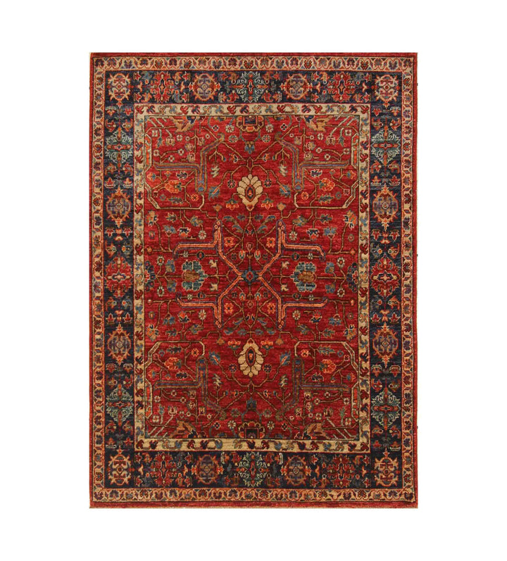 4x6 Red Bidjar Afghan hand knotted Oriental Rug