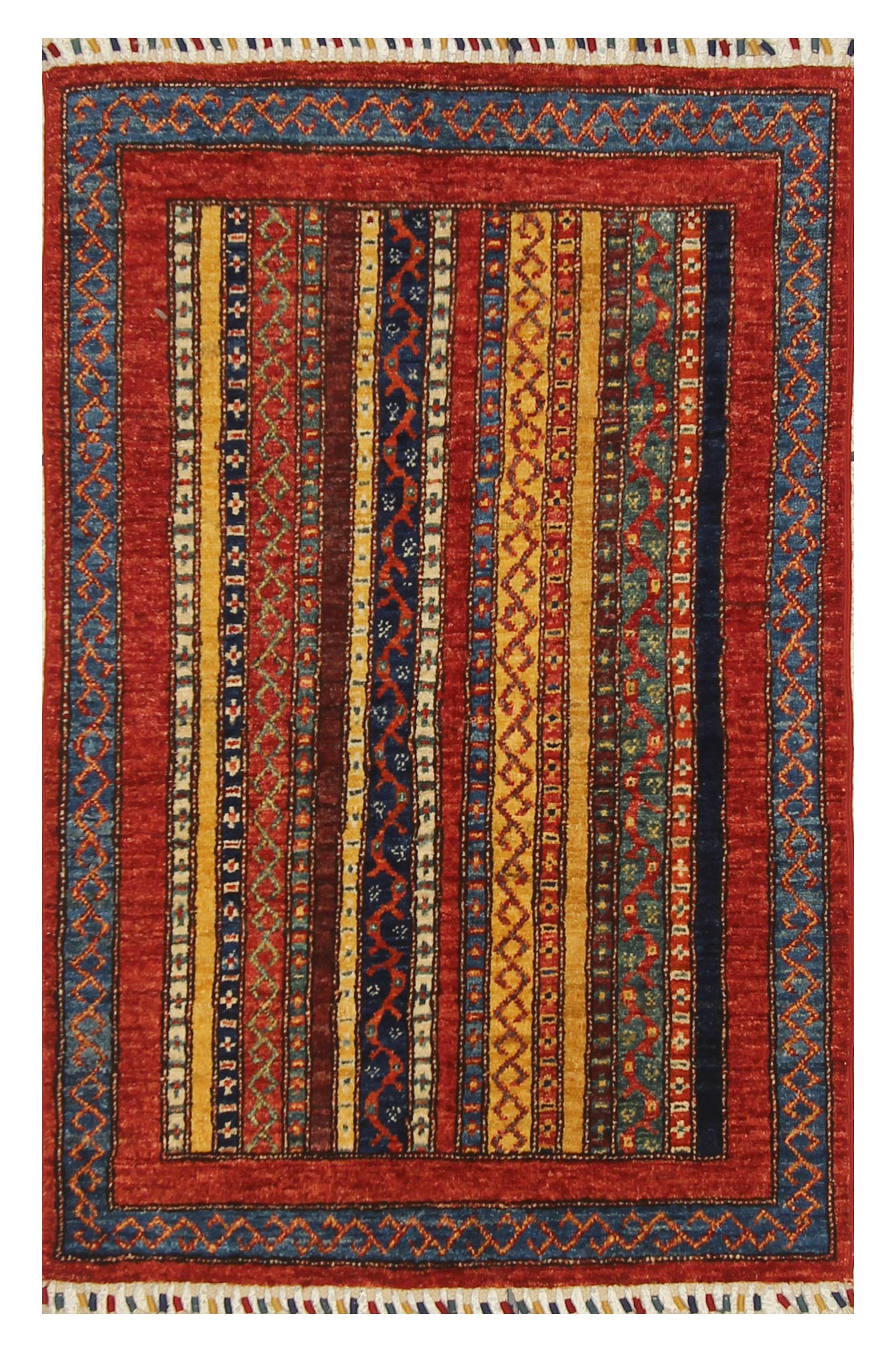3x4 Red Turkish Style Hand knotted Rug - Yildiz Rugs