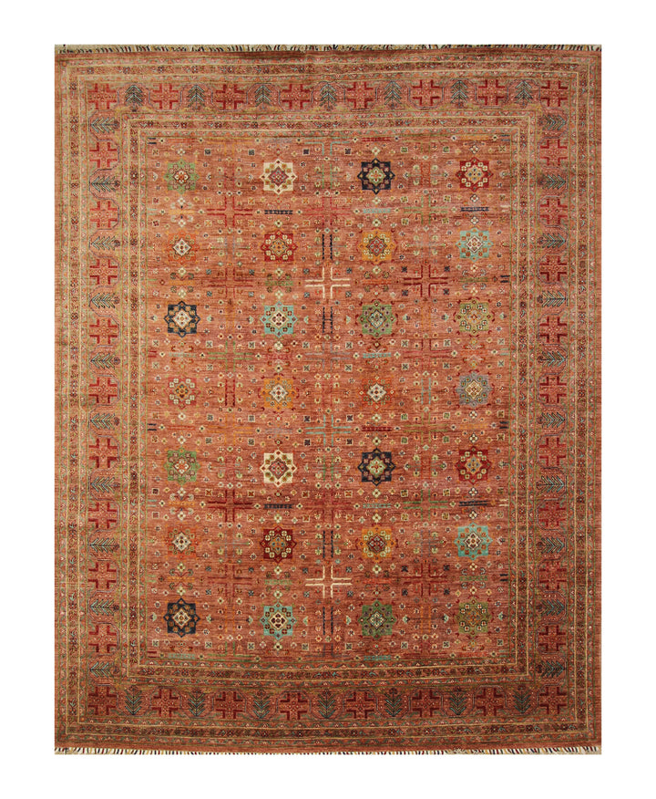 8x10 Brown Baluch Afghan Tribal Hand knotted Oriental Rug