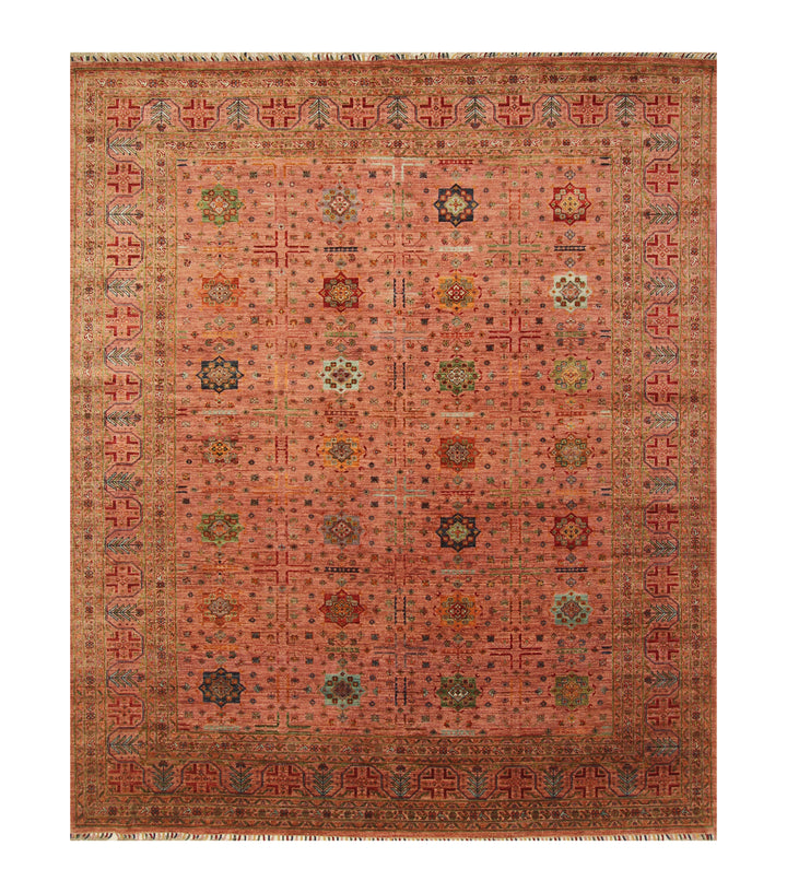 8x10 Brown Baluch Afghan Tribal Hand knotted Oriental Rug - Yildiz Rugs