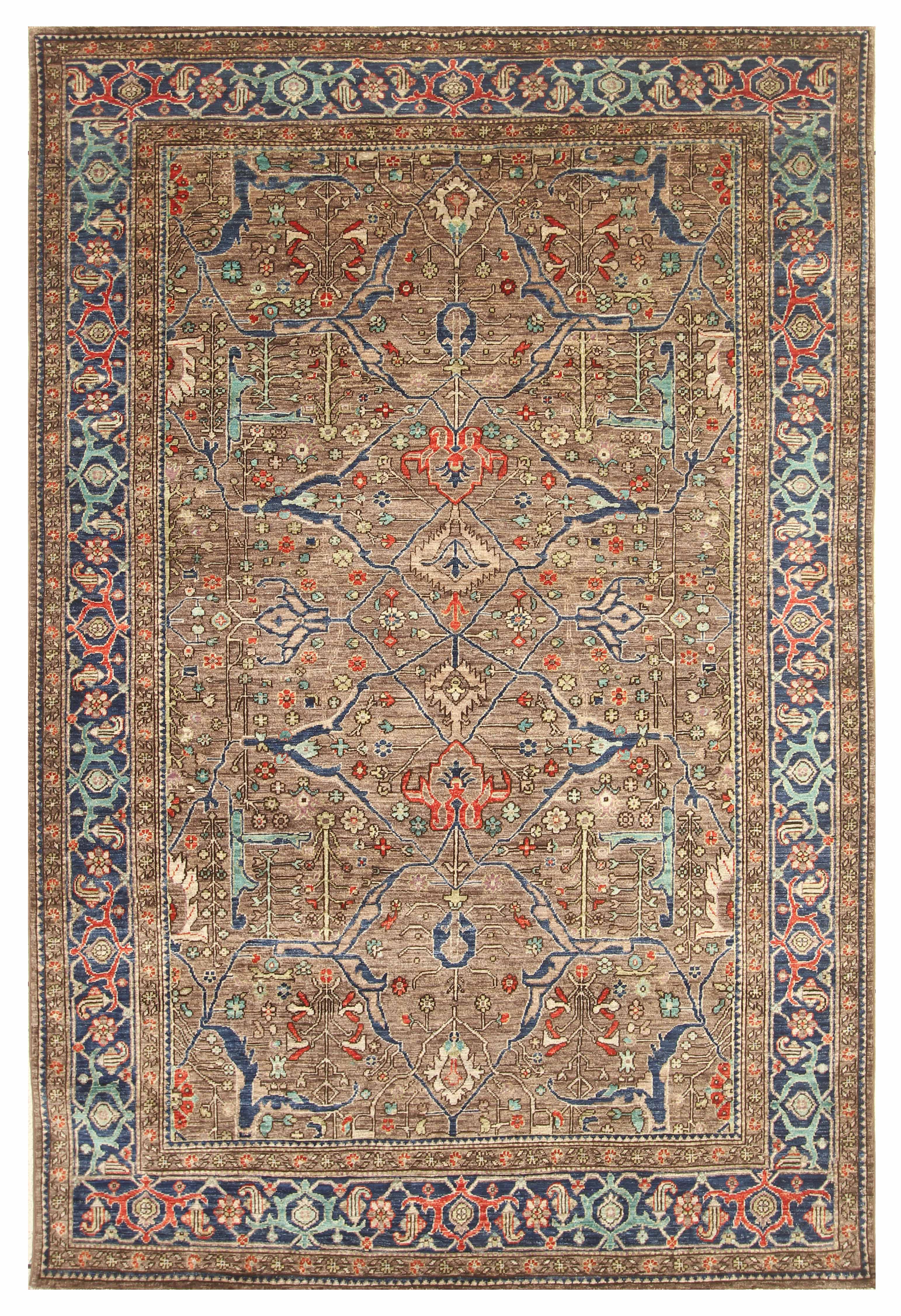 6x9 Gray Bidjar Afghan Hand Knotted Oriental Traditional Rug - Yildiz Rugs