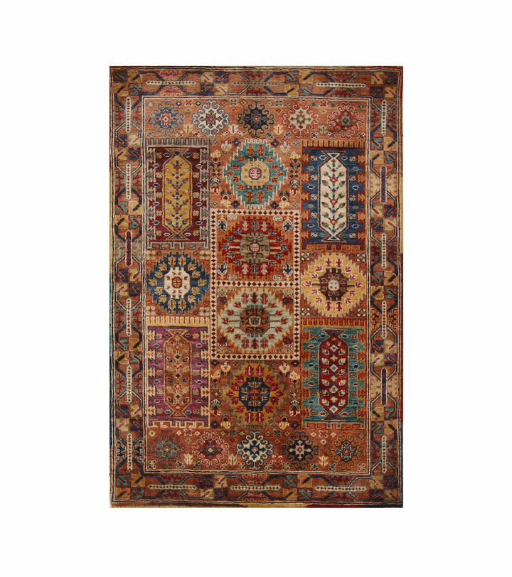 3x5 Brown Baluch Tribal Afghan Rug