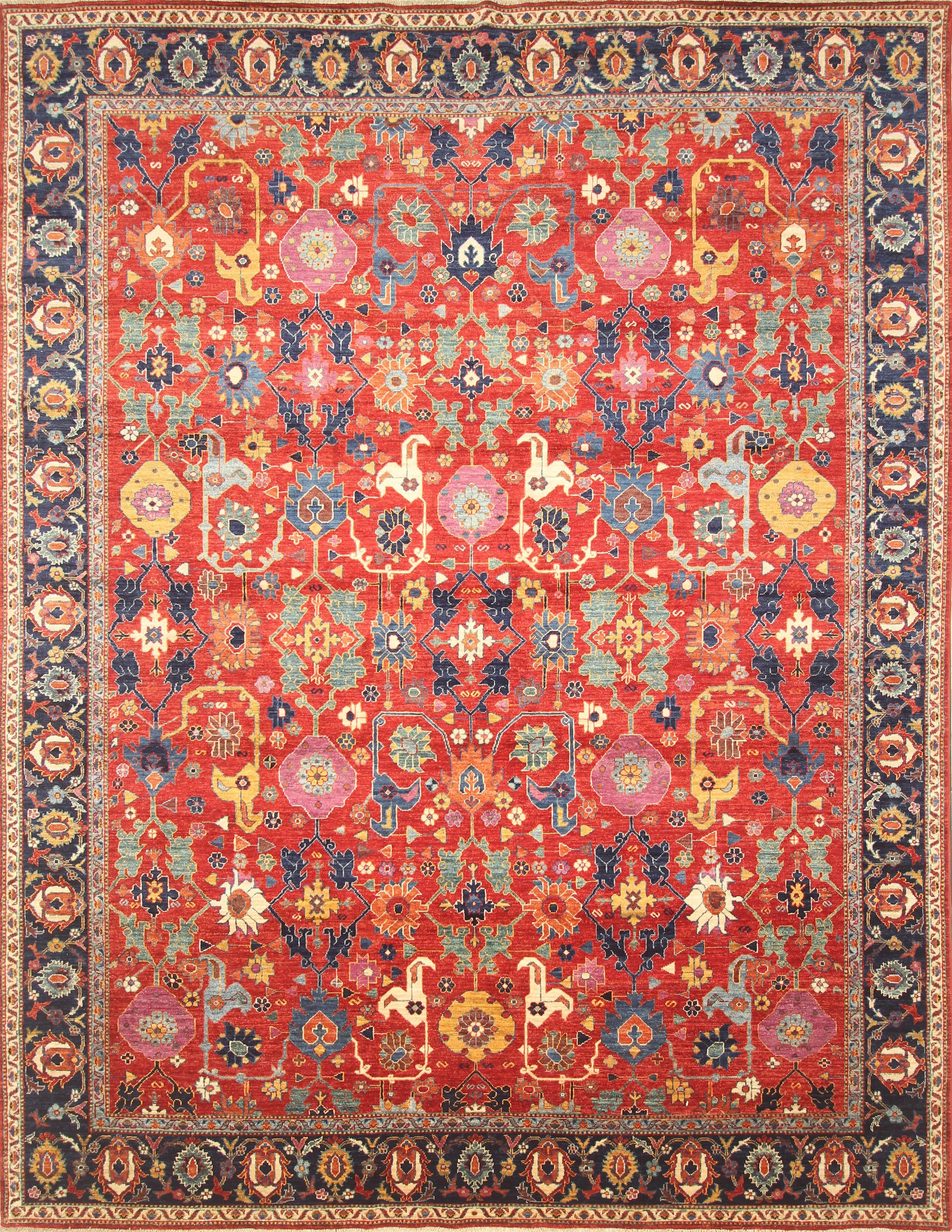 8x10 Red Bidjar Afghan Hand knotted Oriental Rug - Yildiz Rugs