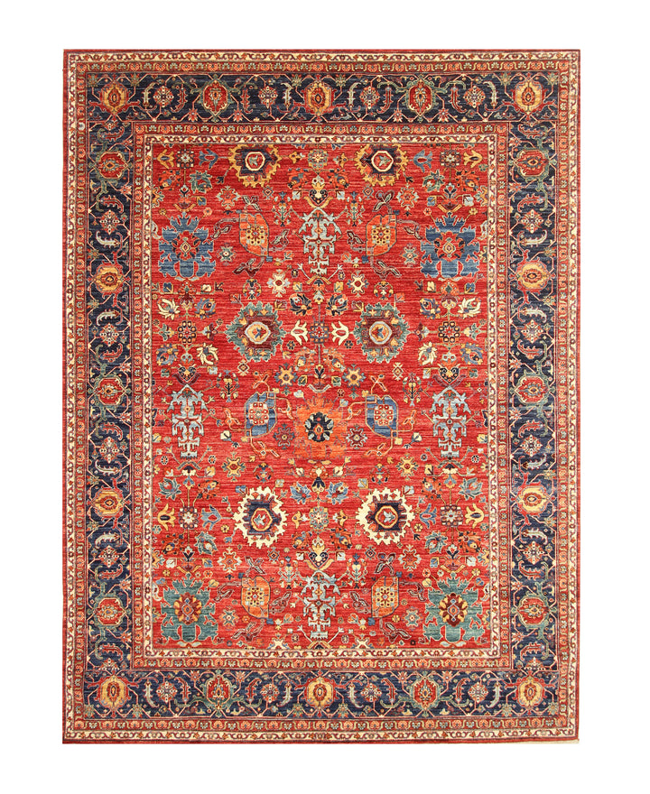 9x12 Red Bidjar Afghan Hand knotted Oriental Rug - Yildiz Rugs