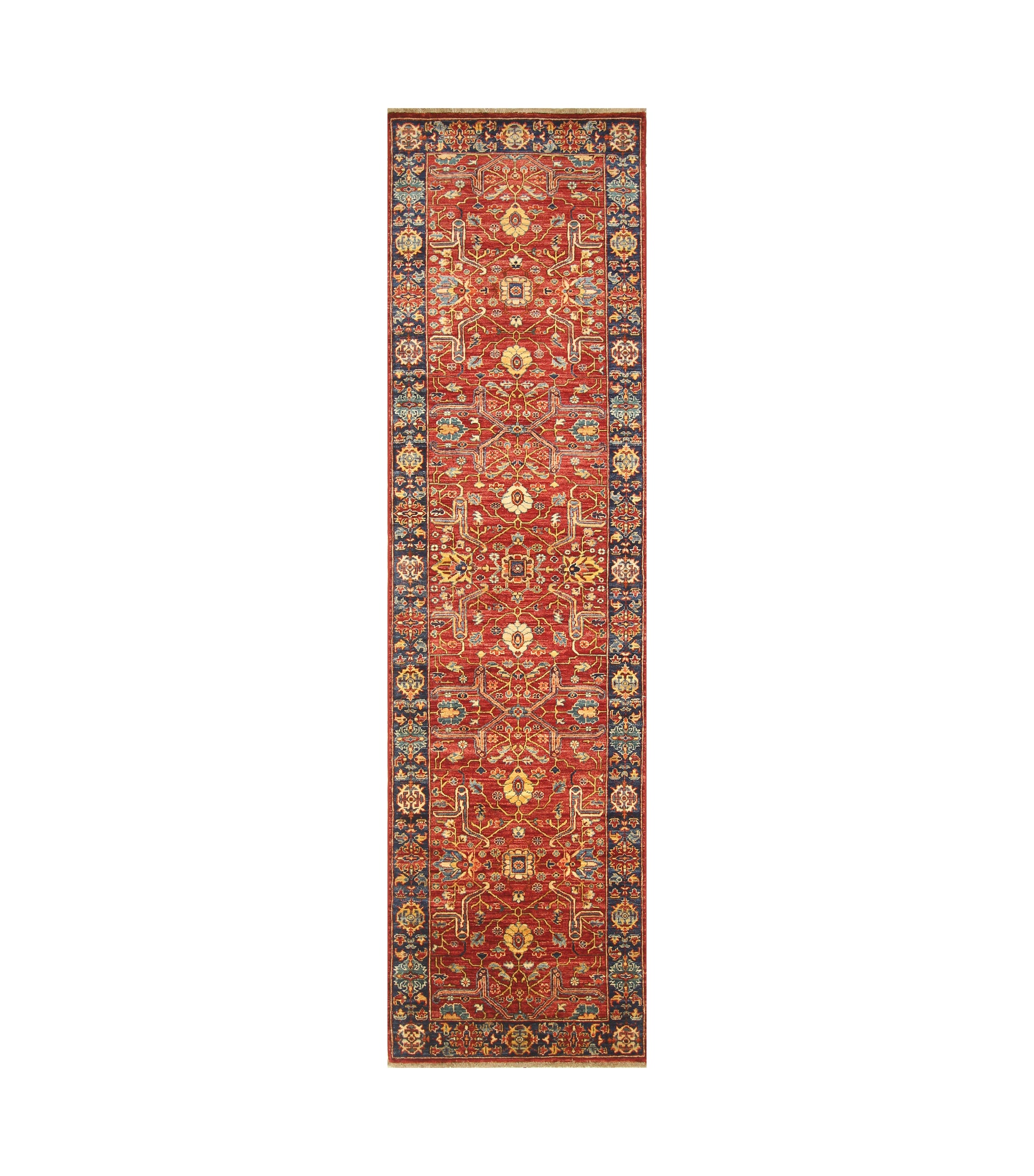 10 ft Red Bidjar Afghan Hand knotted Oriental Runner Rug