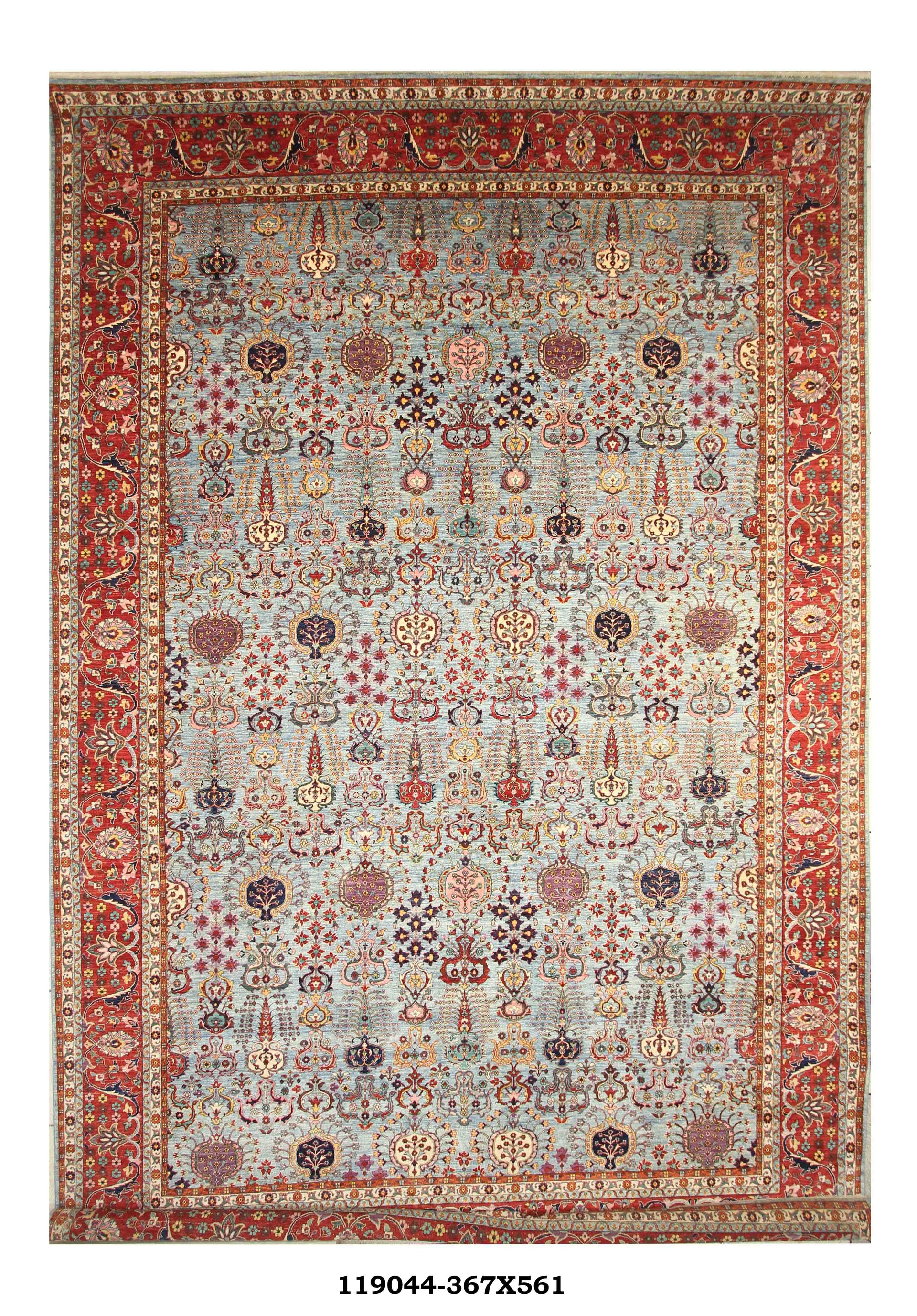12x18 Blue Bidjar Afghan Hand knotted Oriental Rug