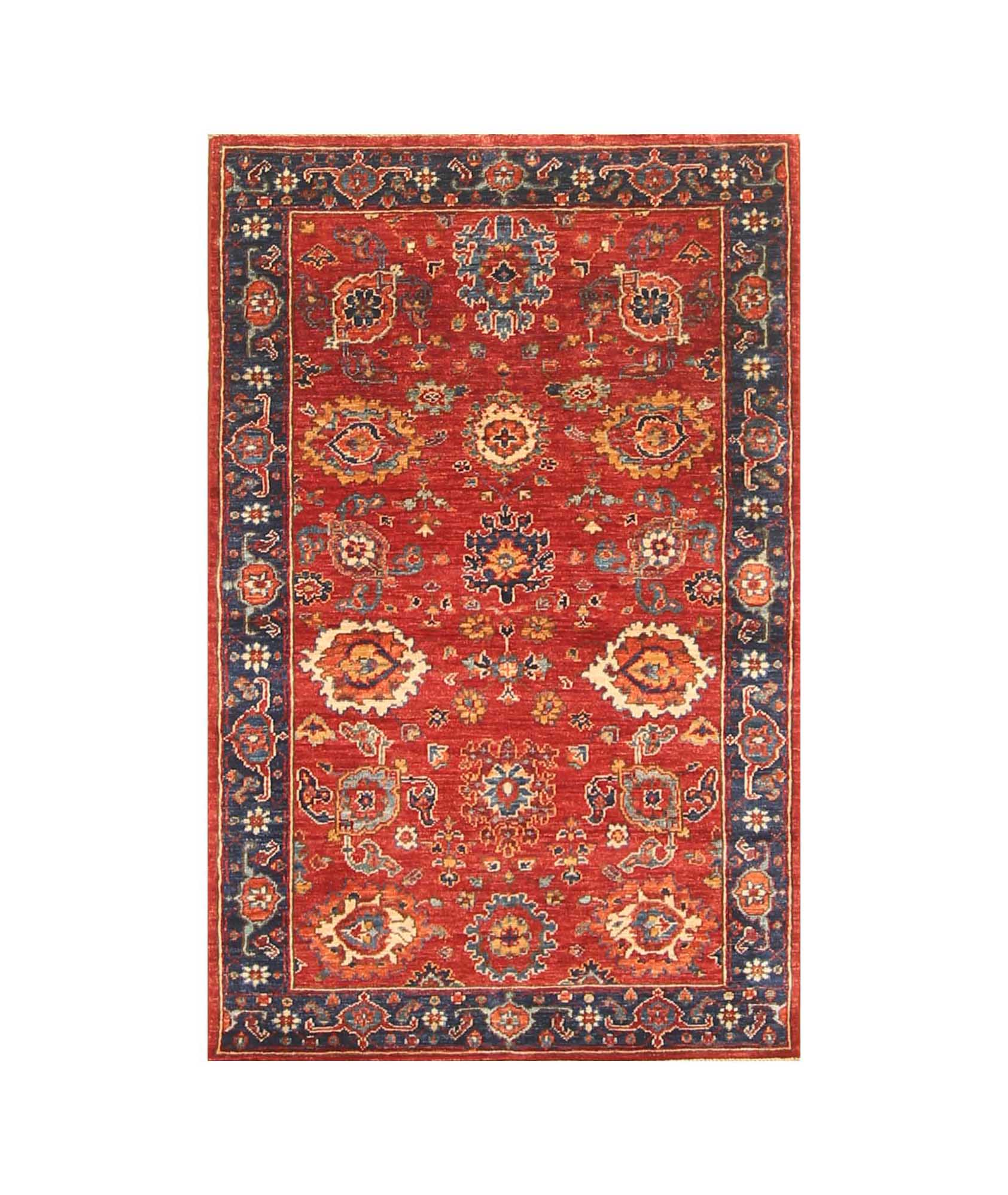 3x5 Red Bidjar Afghan Hand knotted Oriental Rug
