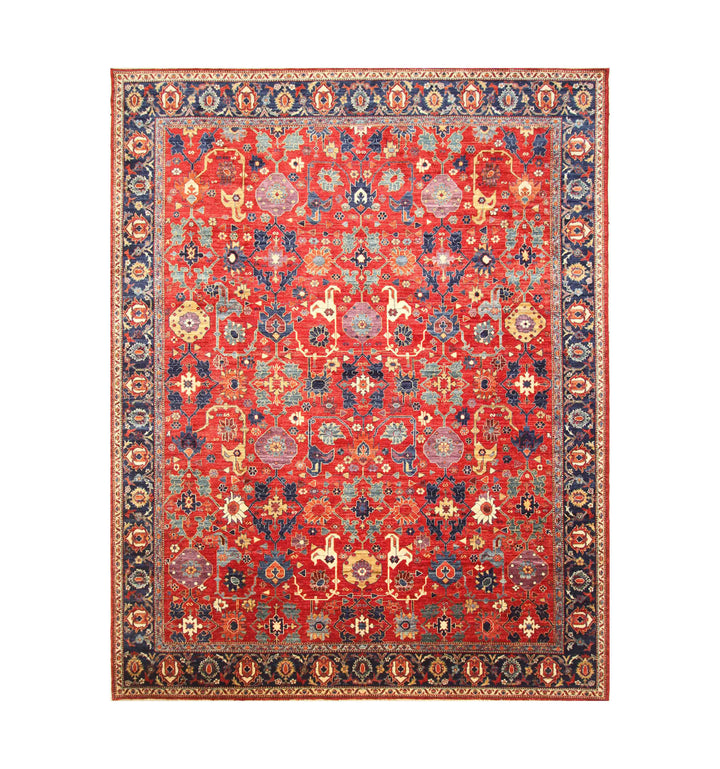 9x12 Red Bidjar Afghan Hand knotted Oriental Rug