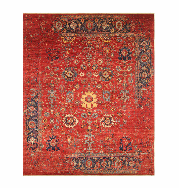 8x10 Red Erase Bidjar Afghan Hand knotted Oriental Rug