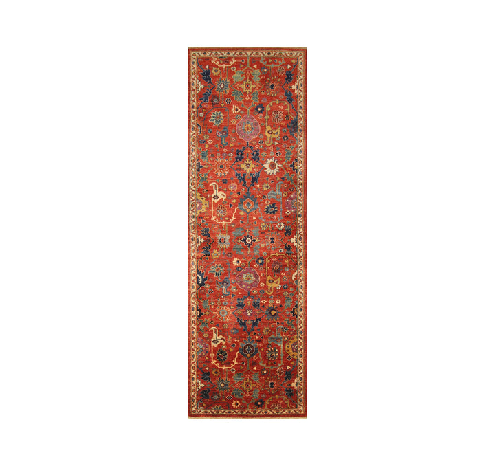 10 ft Red Bidjar Afghan Hand knotted Oriental Runner Rug