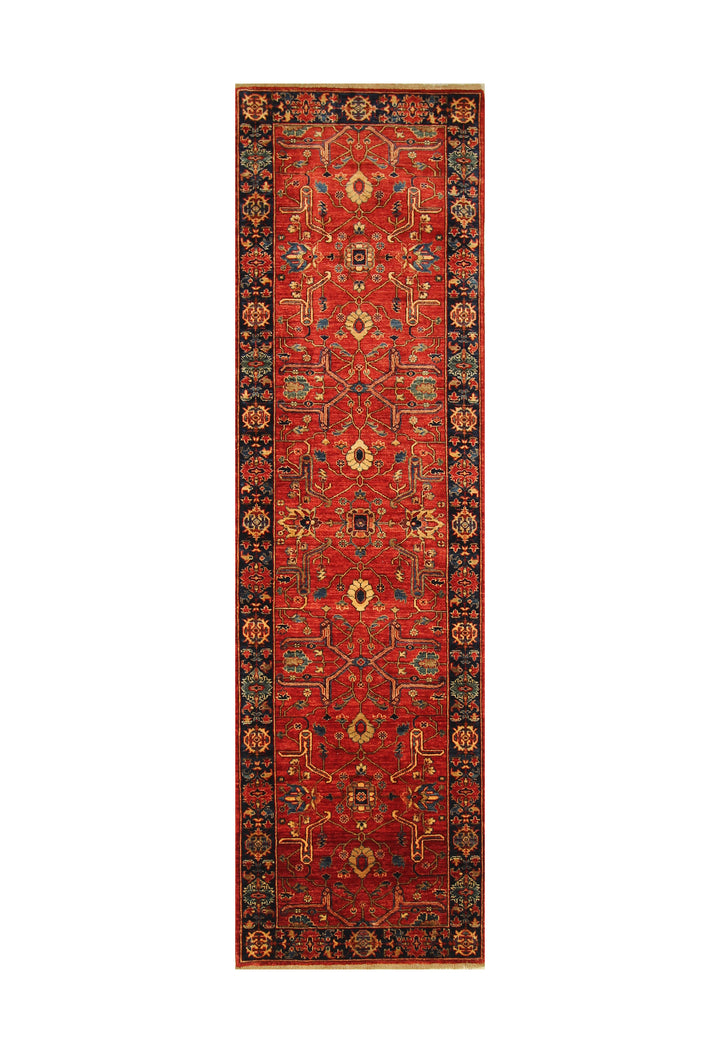 10 ft Red Bidjar Afghan hand knotted Oriental Runner Rug