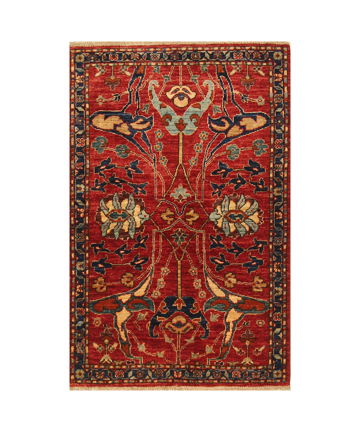 SOLD 3x4 Red Bidjar Afghan Hand knotted Oriental Rug