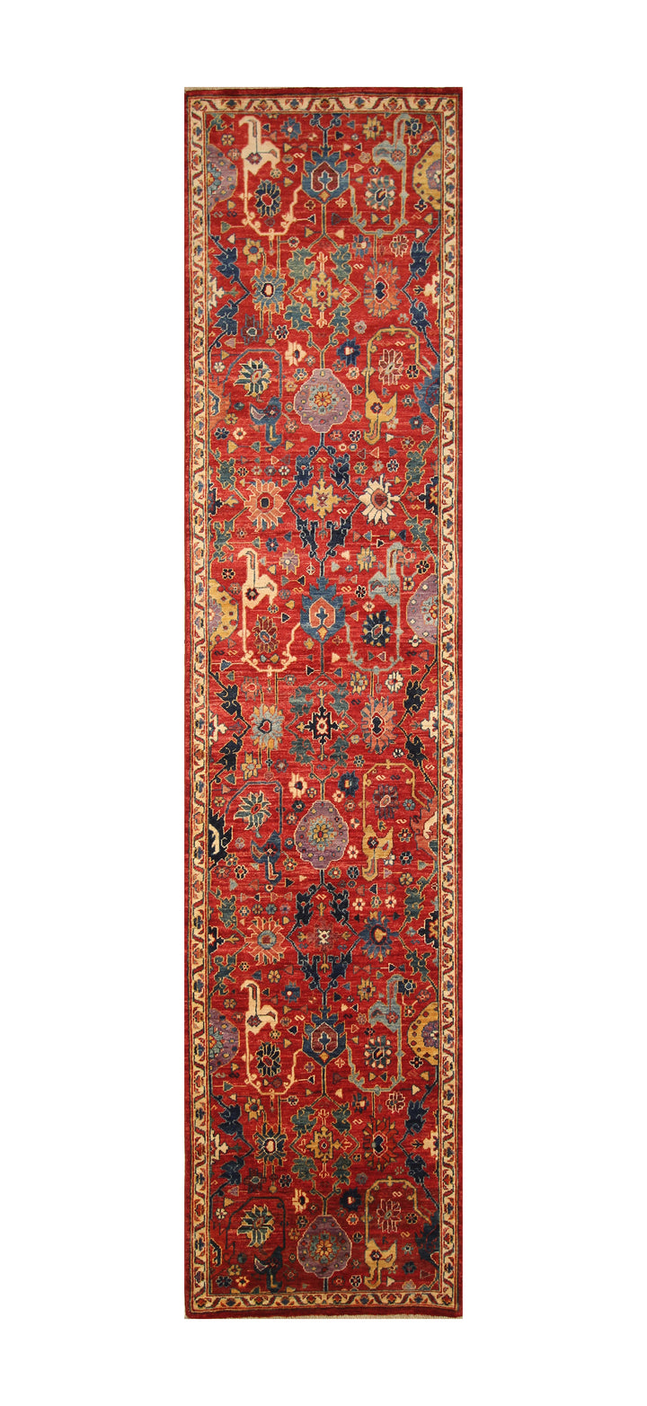 11 ft Red Bidjar Afghan Hand knotted Oriental Runner Rug