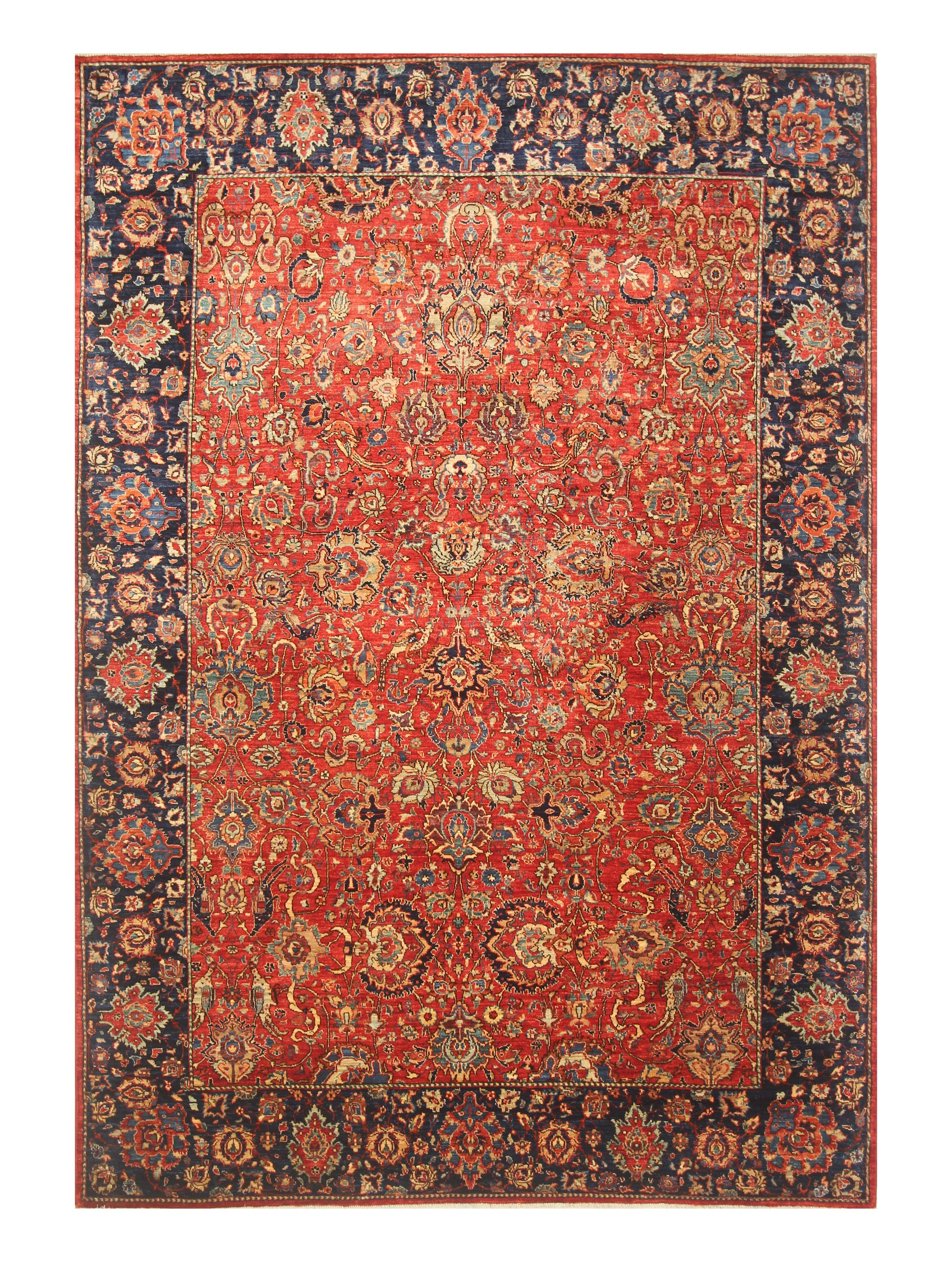 6x9 Red Afghan Hand Knotted Oriental Rug - Yildiz Rugs