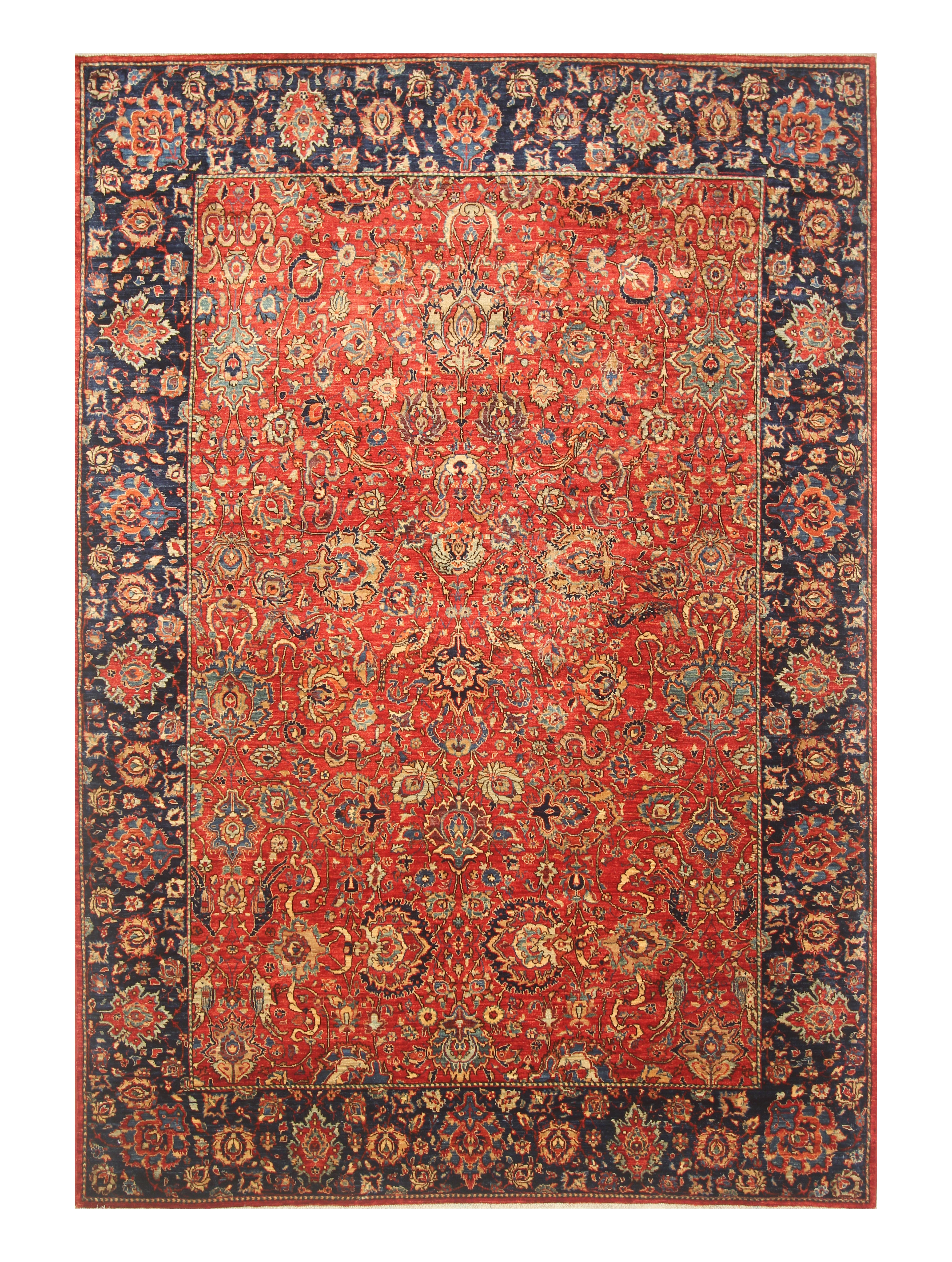 6x9 Red Afghan Hand Knotted Oriental Rug - Yildiz Rugs