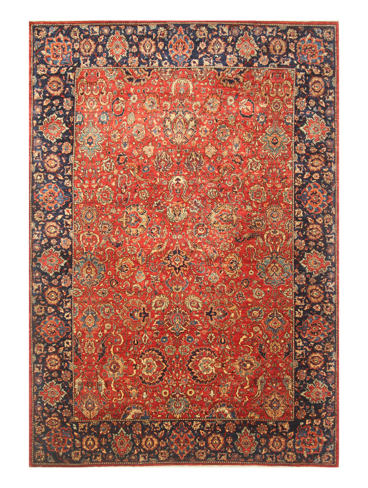 6x9 Red Afghan Hand Knotted Oriental Rug - Yildiz Rugs