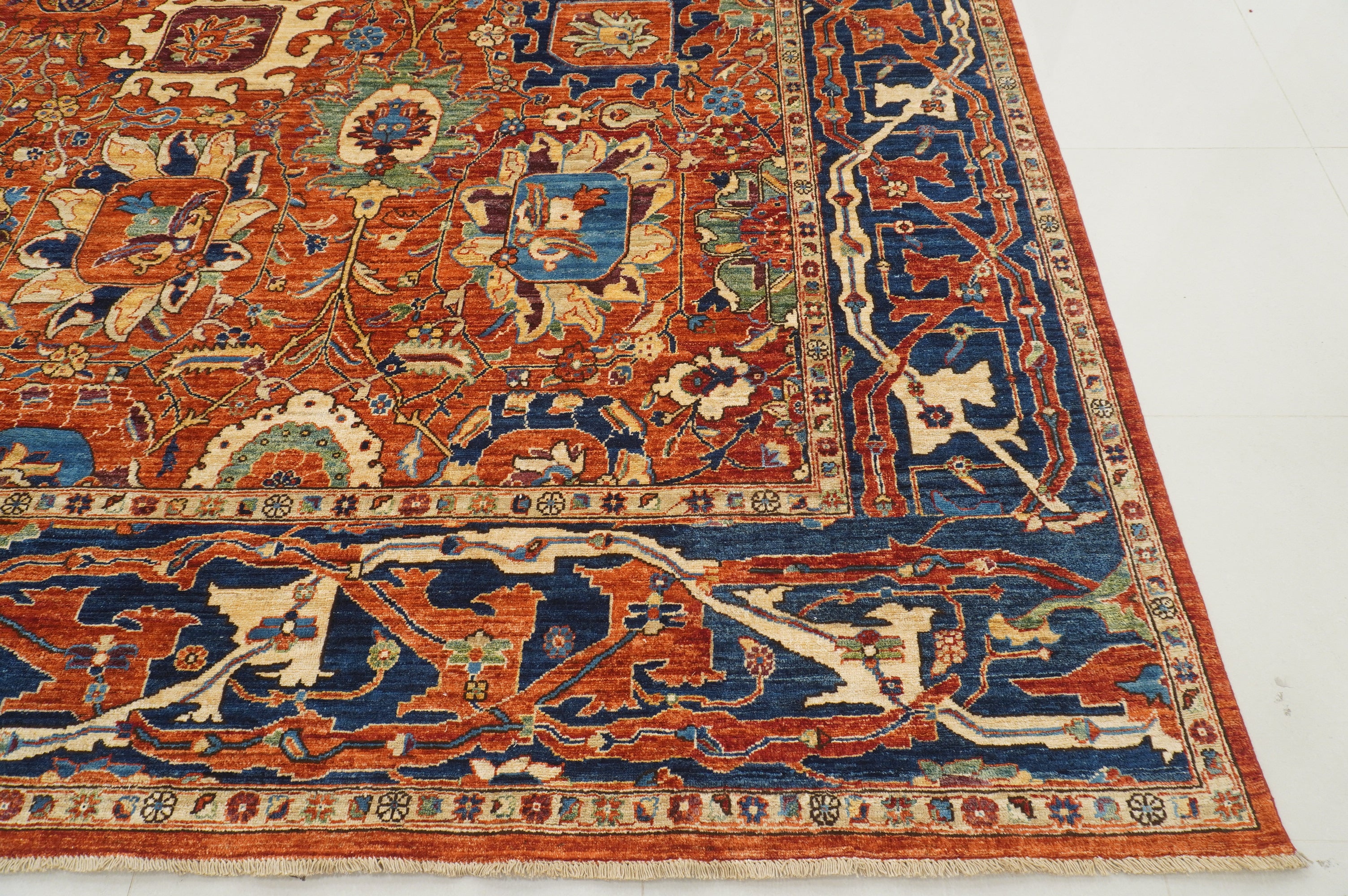 11 x 17 Red Bidjar Afghan Hand Knotted Gallery Oversize Oriental Rug - Yildiz Rugs