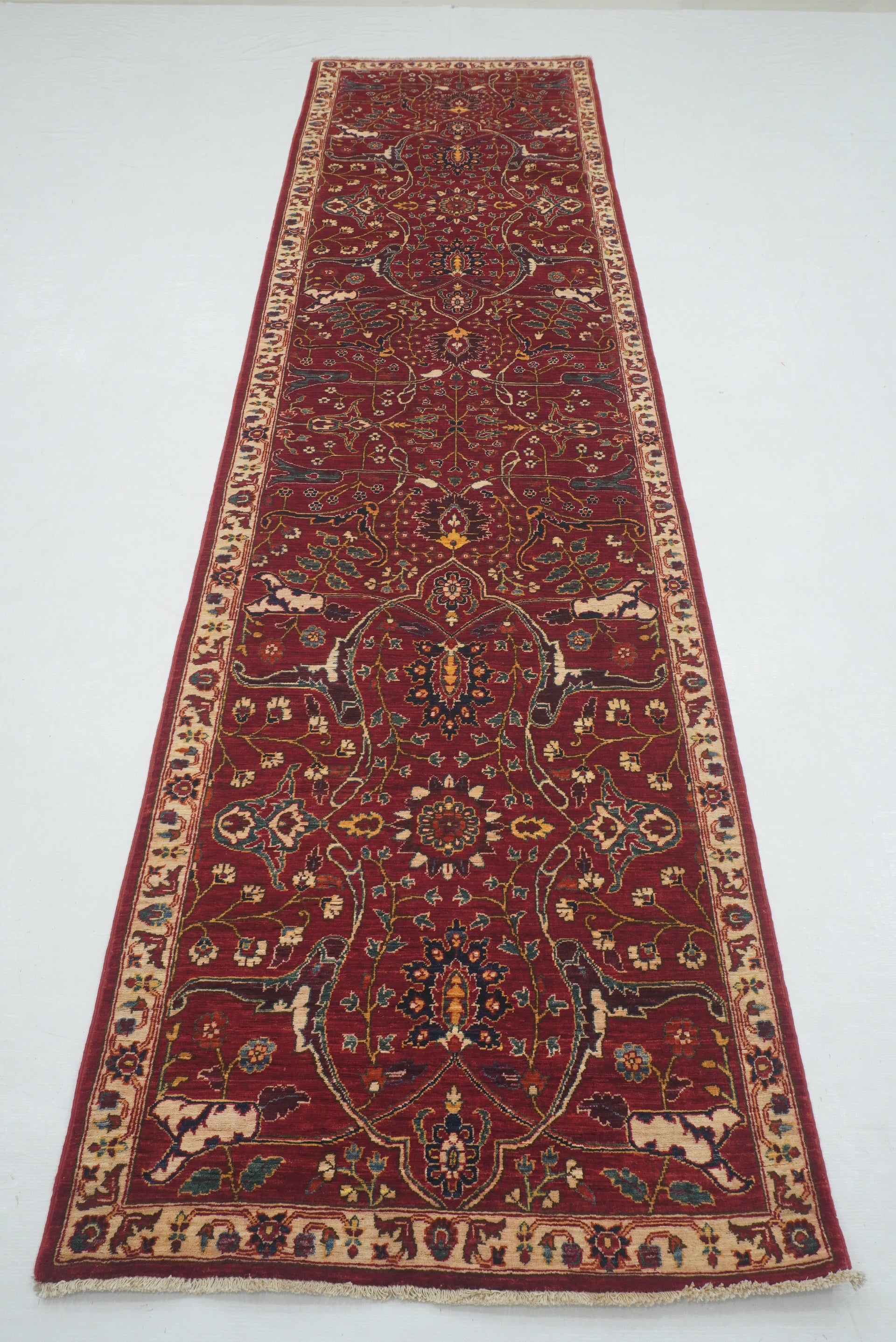 11 ft Red Bidjar Afghan Hand knotted Oriental Runner Rug