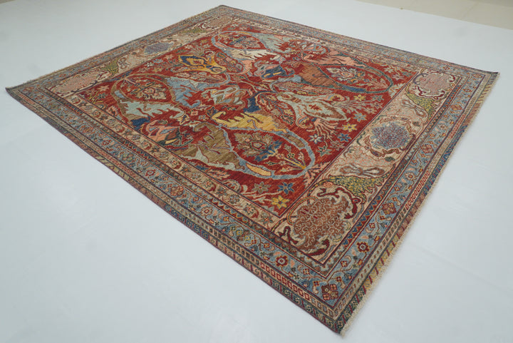 8x10 Red Bidjar Afghan Hand knotted Oriental Rug - Yildiz Rugs