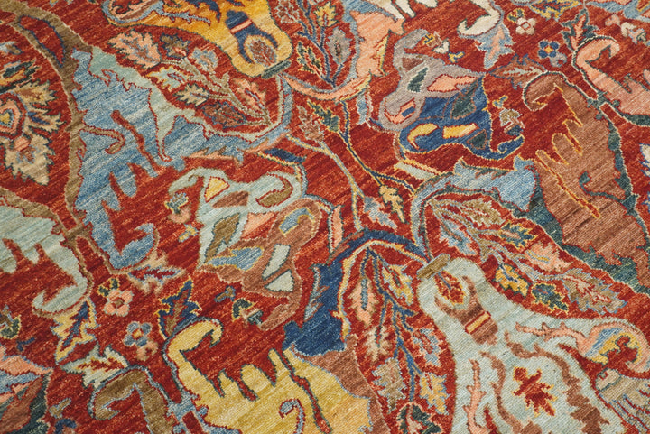8x10 Red Bidjar Afghan Hand knotted Oriental Rug - Yildiz Rugs