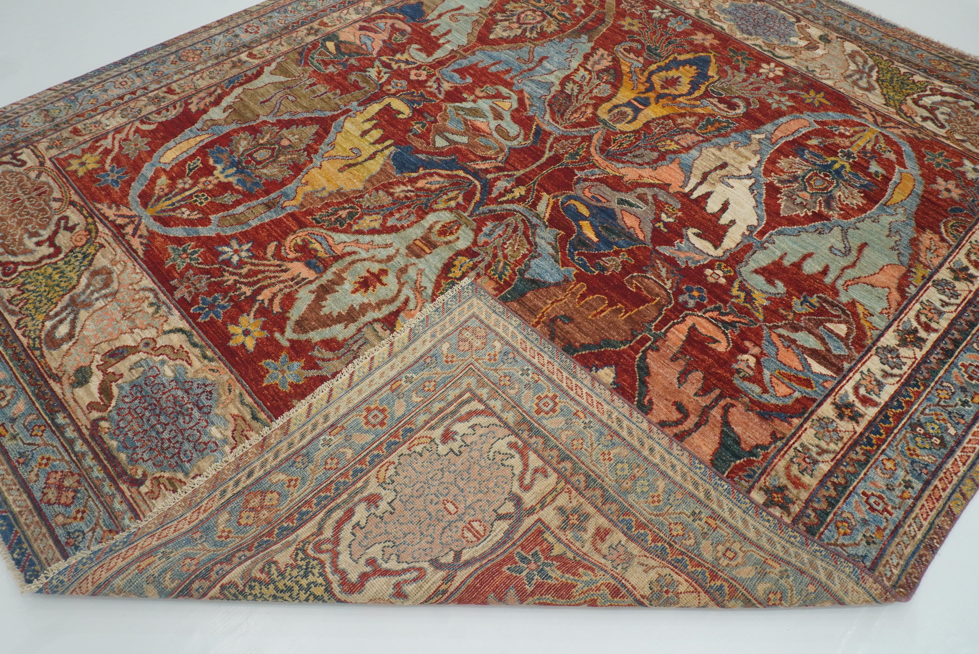 8x10 Red Bidjar Afghan Hand knotted Oriental Rug - Yildiz Rugs