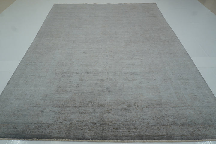 8x10 Overdyed Oushak Slate Gray Hand-Knotted Oriental Rug - Yildiz Rugs