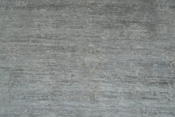 8x10 Overdyed Oushak Slate Gray Hand-Knotted Oriental Rug - Yildiz Rugs