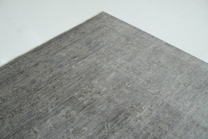 8x10 Overdyed Oushak Slate Gray Hand-Knotted Oriental Rug - Yildiz Rugs