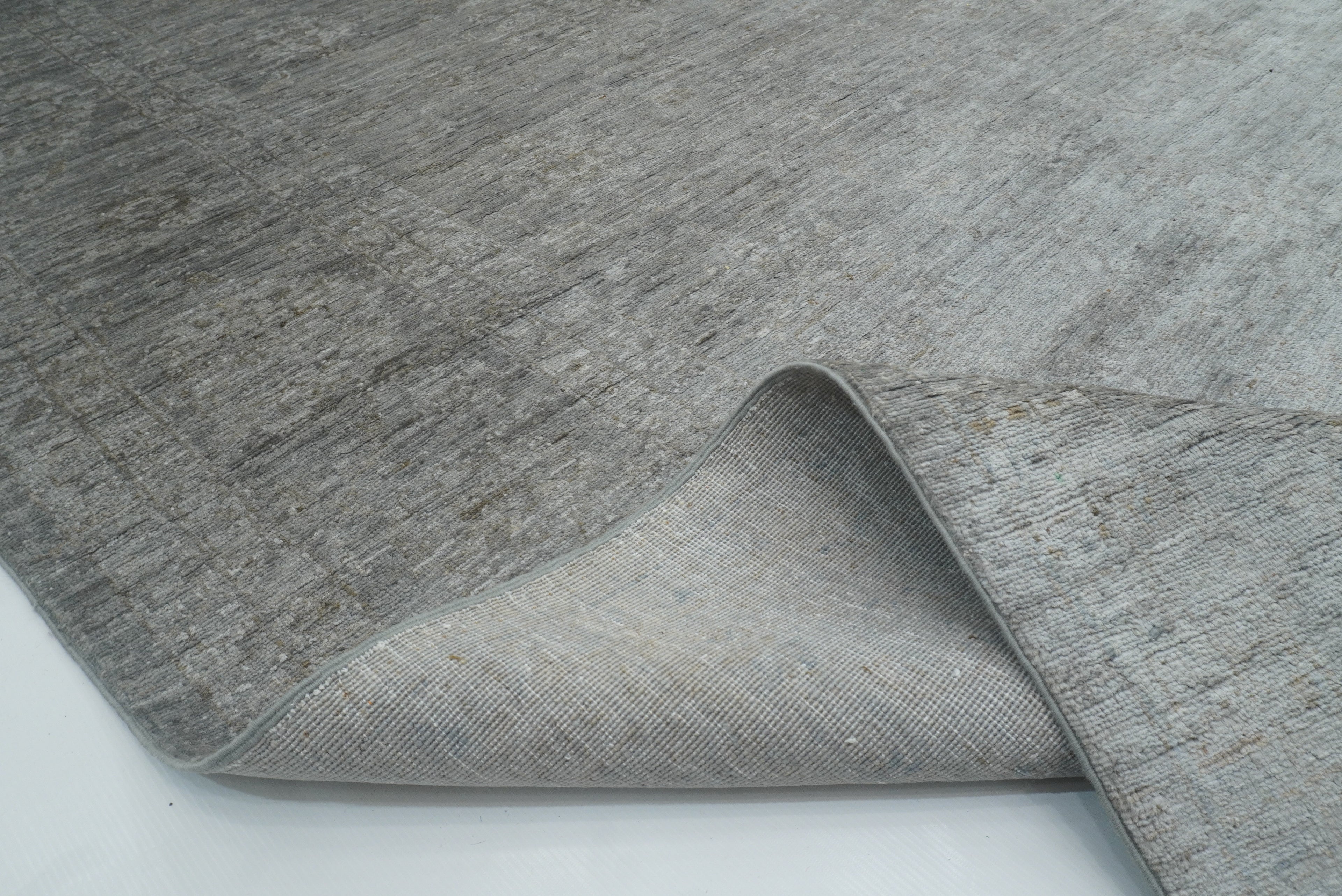 8x10 Overdyed Oushak Slate Gray Hand-Knotted Oriental Rug - Yildiz Rugs