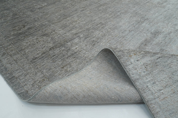 8x10 Overdyed Oushak Slate Gray Hand-Knotted Oriental Rug - Yildiz Rugs