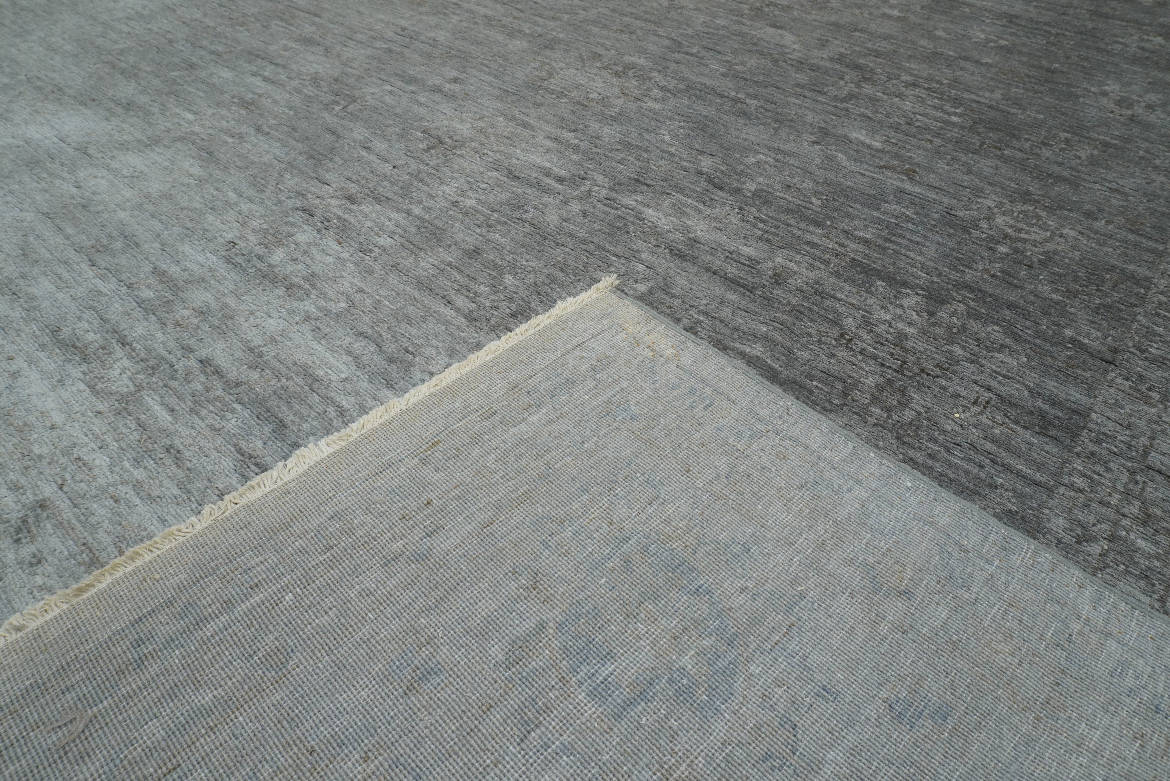 8x10 Overdyed Oushak Slate Gray Hand-Knotted Oriental Rug - Yildiz Rugs
