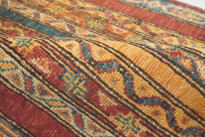 2x5 Red Shaal Turkish Hand knotted Runner Rug - Yildiz Rugs