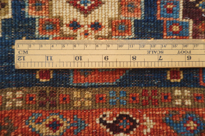 SOLD 2x5 Red Navy Blue Tribal Gabbeh Afghan Hand knotted Runner Rug