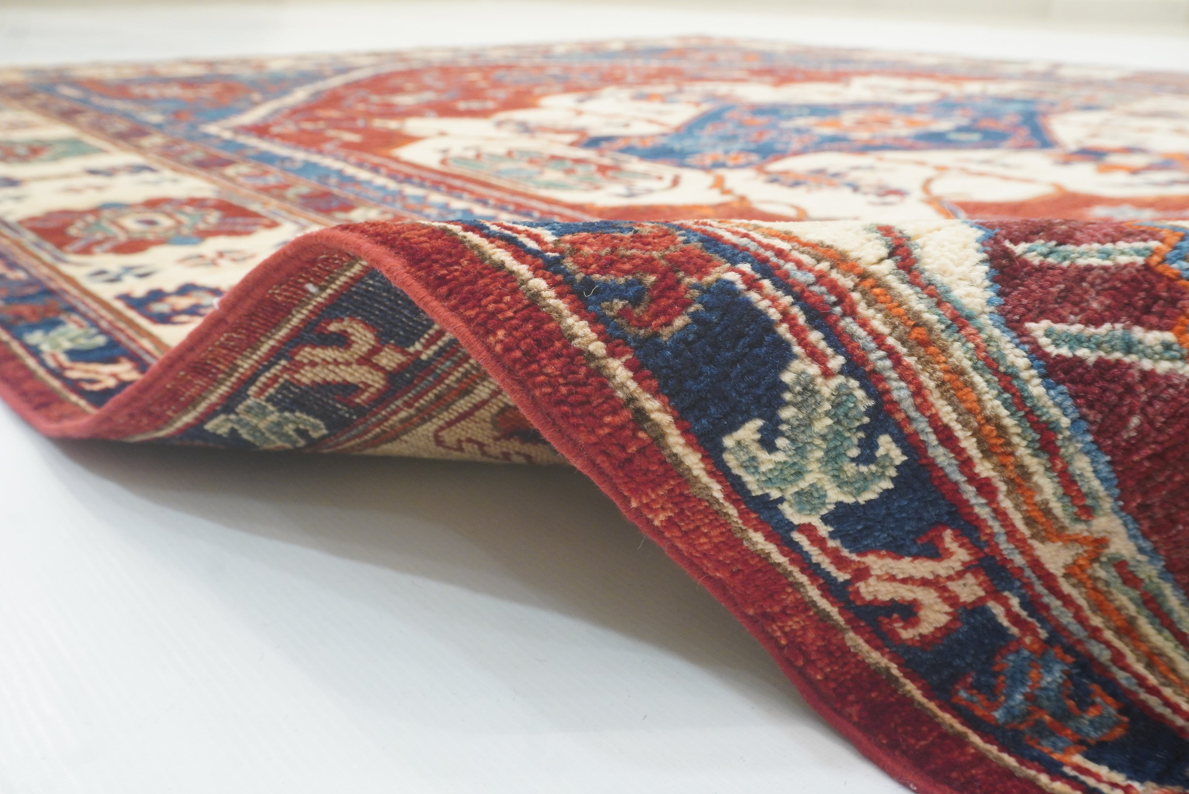 8x10 Serapi Red Hand Knotted Afghan Oriental Rug - Yildiz Rugs