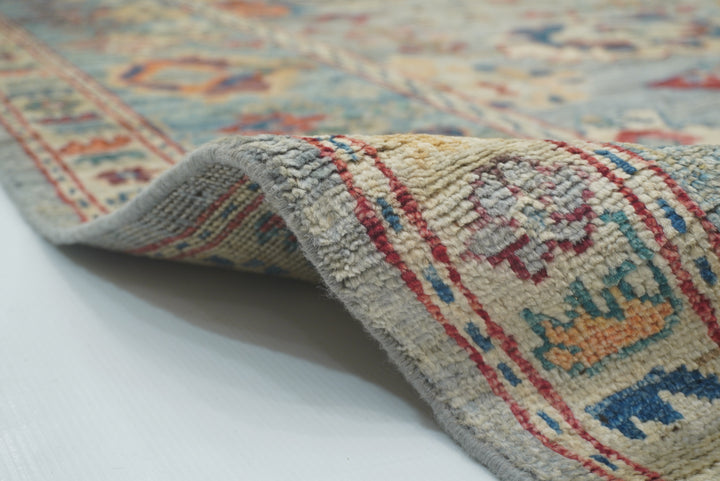 8x10 Oushak Blueish Gray Hand knotted Turkish Rug - Yildiz Rugs