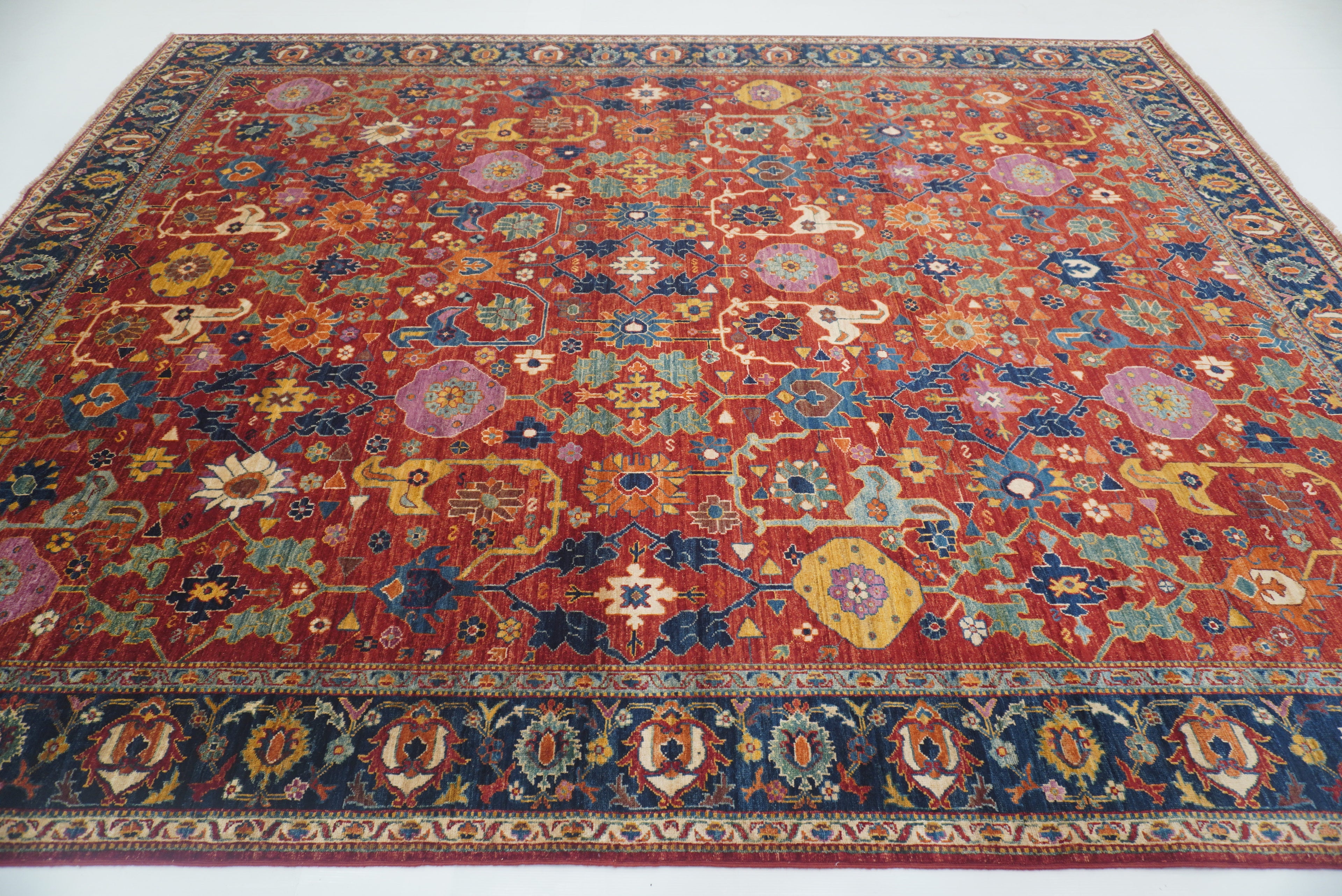 8x10 Red Bidjar Afghan Hand knotted Oriental Rug - Yildiz Rugs